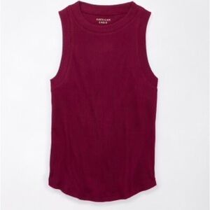 American Eagle Outfitters High Neck Plush Tank
